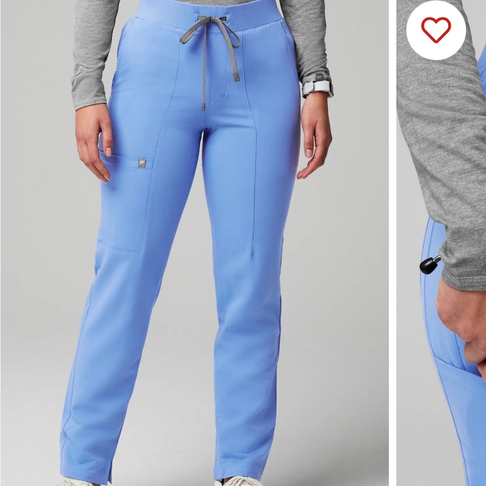 Fabletics Ion Scrub pants- Ceil Blue